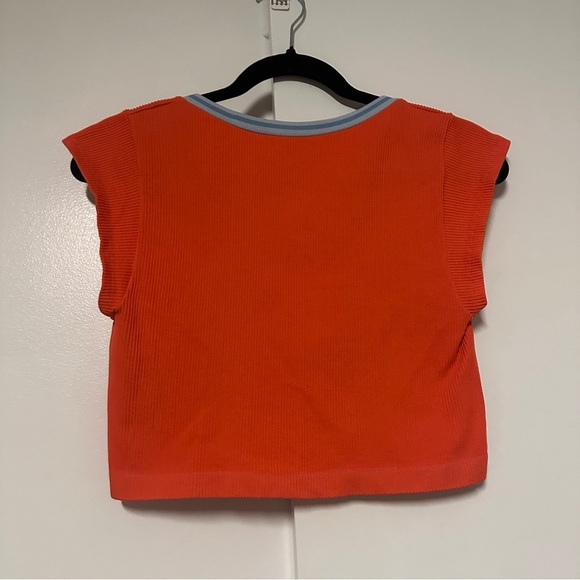 Urban Outfitters out from under Orange ribbed cropped Tank Size XL - Picture 3 of 3